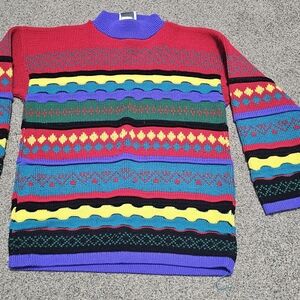 Colorful Striped Men's Sweater
